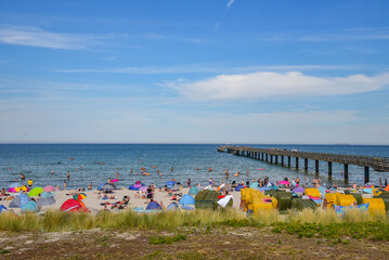 Naklejka premium Ostsee Strand in Binz auf der Insel Rügen