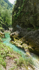 Tolminer Klammen im Triglav Nationalpark in Slowenien