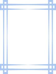 blue line frame corner border decoration