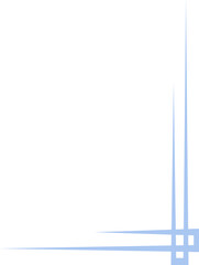 blue line frame corner border decoration