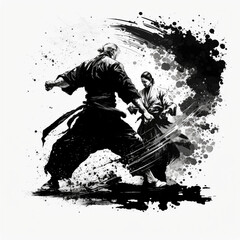 Aikido, Martial art, AI generate