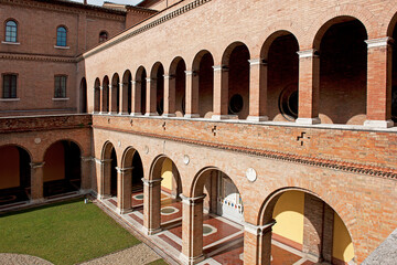 Innenansicht  des Klosters Sant'Anselmo, Rom Italien