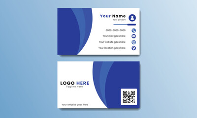 Creative layout corporate identity.Vector modern futuristic creative business card template for business, technology.Simple clean design.