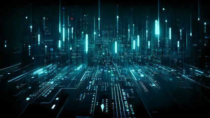 Abstract Technology Background - Networking - Generative AI