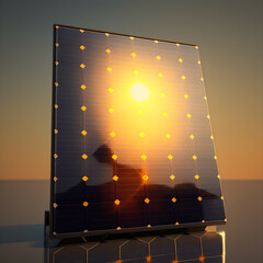Solarpanel in der Sonne