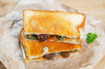 ミートボールのホットサンド