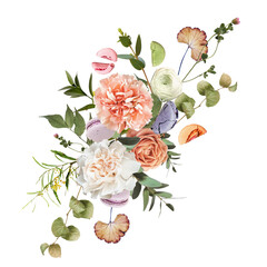 Delicate floral arrangement for cards