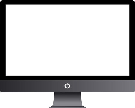 illustration of a computer monitor on a transparent background