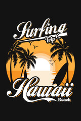 Obraz premium Surfing_Summer_Tshirt_design