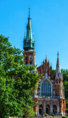 Fototapeta premium Church of St. Joseph, Krakow, Poland