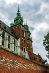 Fototapeta na wymiar Sigismund Tower of Wawel Castle in Krakow