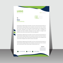 Minimalist concept business style design. Professional & modern letterhead with geometric shapes. Vector graphic design. Elegant letterhead template design in minimalist style