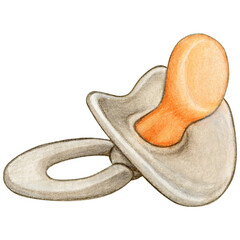 watercolor baby pacifier