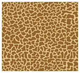 Giraffe fur seamless pattern design. Leopard fur design background vector illustration. 