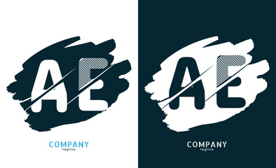 AE letter logo vector design template NEW