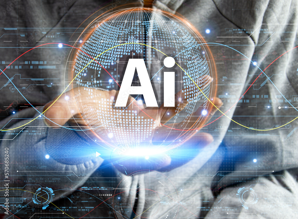 Poster the concept of developing an artificial intelligence system that can interact with humans and be use