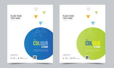 Cover design for annual report and business catalog, magazine, flyer or booklet. Brochure template layout. A4 cover vector EPS-10