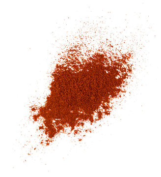red hot chili pepper powder isolated