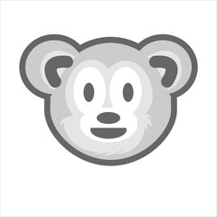panda face illustration