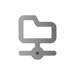 folder two tone gradient icon