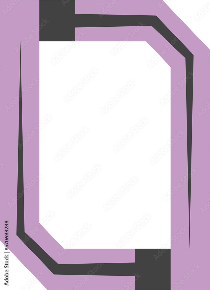 Poster colorful modern frame design. flat colorful border, abstract shape. empty space for your image, pict