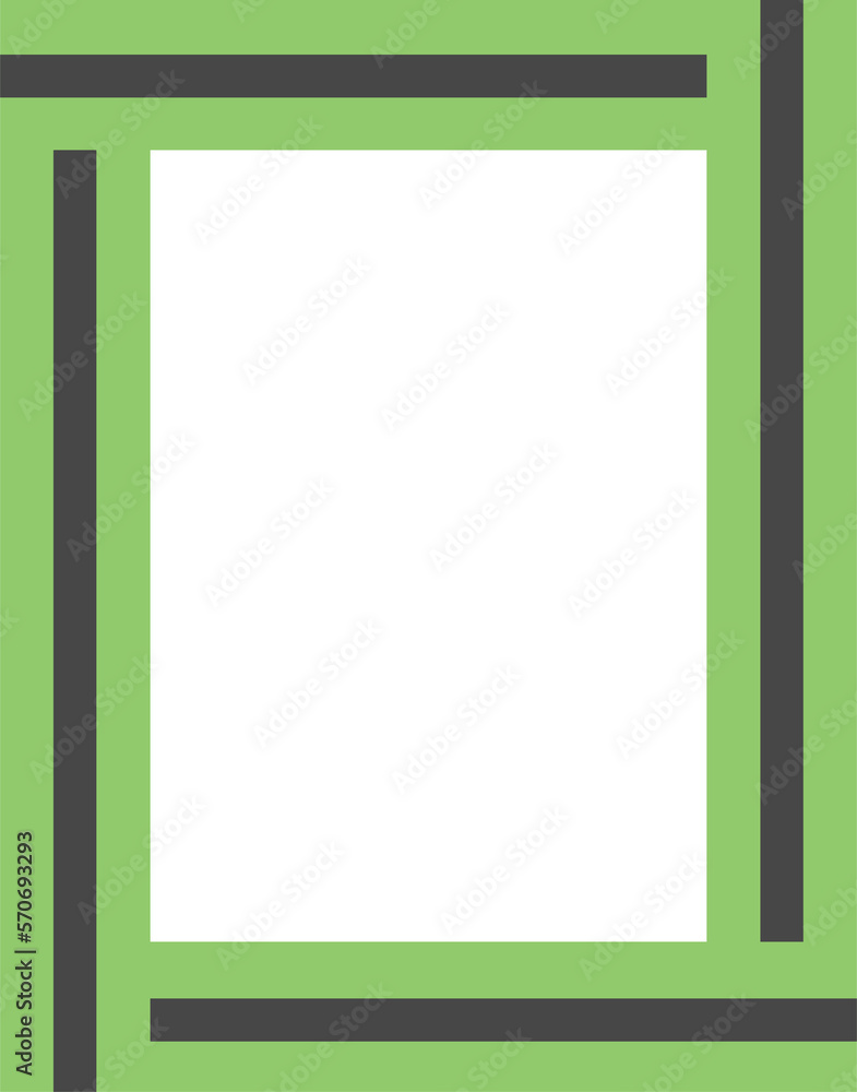 Poster colorful modern frame design. flat colorful border, abstract shape. empty space for your image, pict