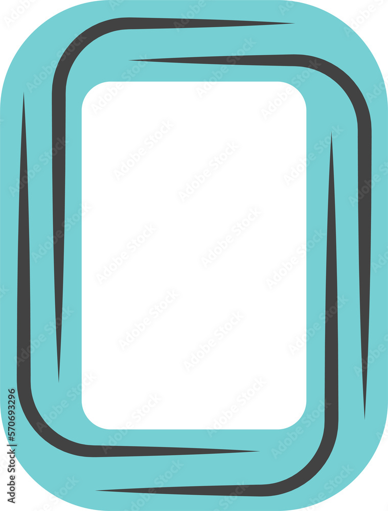 Poster colorful modern frame design. flat colorful border, abstract shape. empty space for your image, pict
