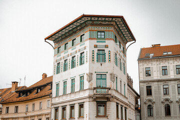 Streets and buildings in ljubljana slovenia slovenija lifestyle 