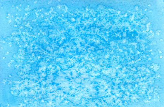 Abstract watercolor blue background with effects.