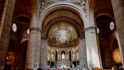 Fototapeta na wymiar La Basilique du Sacré Cœur de Montmartre paris france europe