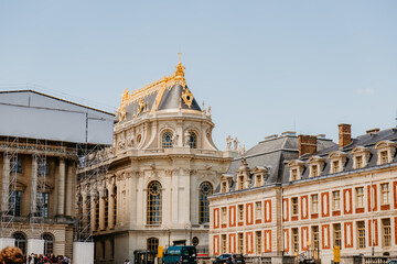 chateau de versailles in paris france pariz park nature fountain