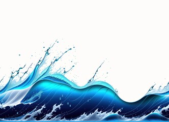 horizontal seamless water wave background