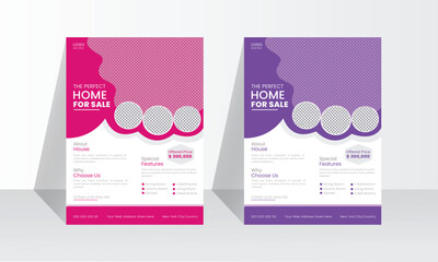 Real Estate Flyer Template Design For Business