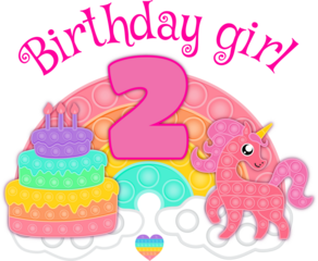 Birthday Girl Pop It