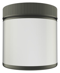 Realistic 3D Jar Mock Up Template.3D Rendering