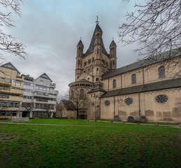 Fototapeta premium Great St. Martin Church - Cologne, Germany