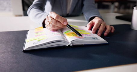 Look At Calendar Schedule Agenda Or Organizer