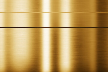 Gold metal background. Brushed metallic texture. 3d rendering