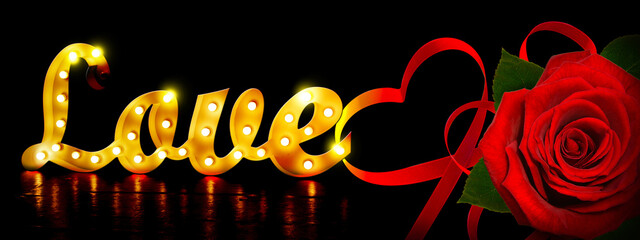 Happy Valentine's day. Congratulatory background by St. Valentine's Day