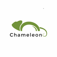 Modern elegant chameleon vector logo design