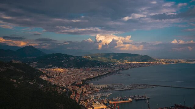 Salerno, Italy on the Mediterranean Coast