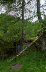 Traveling along Vrsic mountain pass, Slovenia