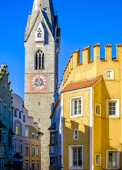 historic building at the old town of Brixen in italy
