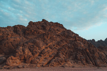 sunrise in the mountains of egypt