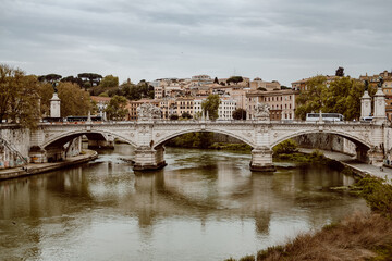 Obraz premium Streets and architecture in rome italy italia europe monuments vatican church museums 