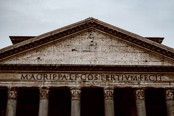 Naklejka premium Streets and architecture in rome italy italia europe monuments vatican church museums 