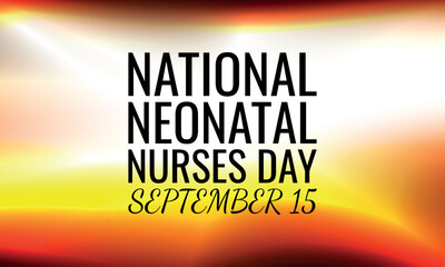 Vector illustration on the theme of National Neonatal Nurses Day