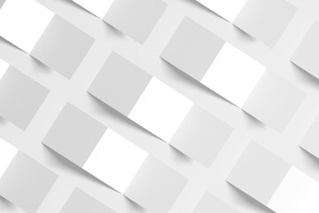 Square Tri Fold Brochure Mockup