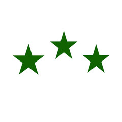 Obraz premium Green isolated star