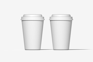Two Coffee Cup Mockup